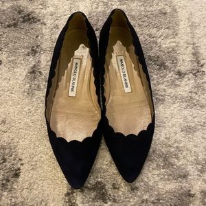 Manolo Blahnik Flats | Navy | Size 6.5